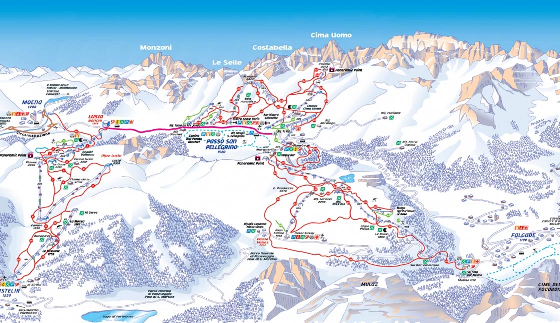 Alpe Lusia - San Pellegrino - Tre Valli (270K)